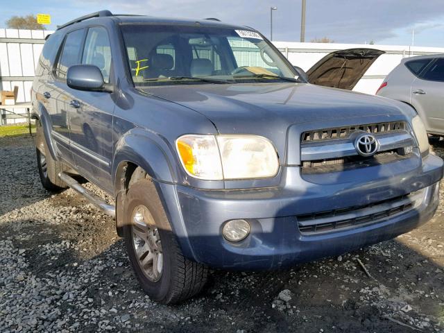 5TDBT48A36S267868 - 2006 TOYOTA SEQUOIA LI BLUE photo 1