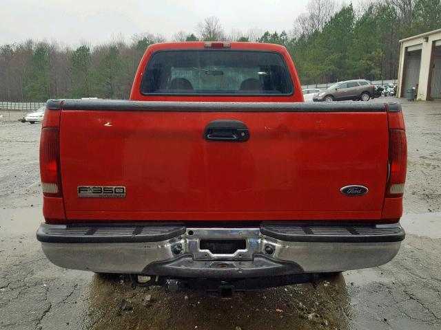 1FTWW30P26EC53047 - 2006 FORD F350 SRW S RED photo 10