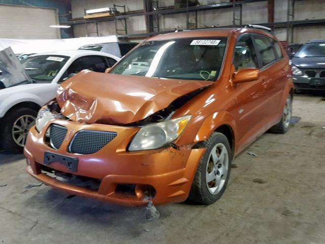 5Y2SL63875Z435850 - 2005 PONTIAC VIBE ORANGE photo 2