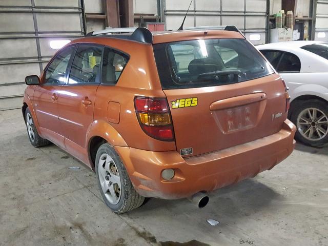 5Y2SL63875Z435850 - 2005 PONTIAC VIBE ORANGE photo 3