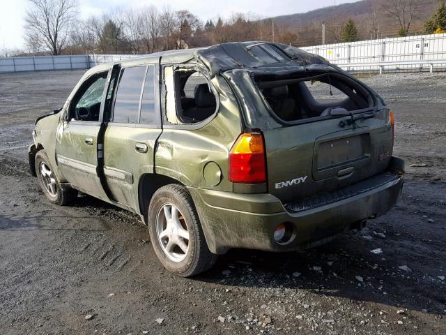 1GKDT13SX22233987 - 2002 GMC ENVOY GREEN photo 3