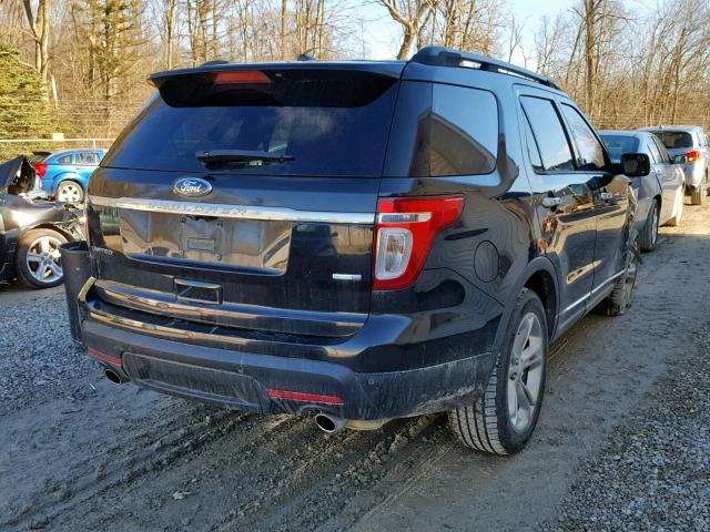 1FM5K8F80EGA32484 - 2014 FORD EXPLORER L BLACK photo 4