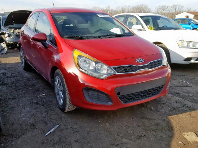 KNADN5A34C6027354 - 2012 KIA RIO EX RED photo 1