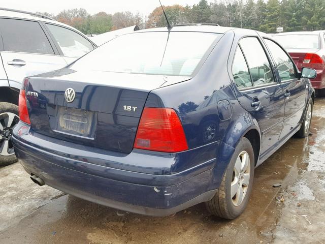 3VWSE69M23M164268 - 2003 VOLKSWAGEN JETTA GLS BLUE photo 4