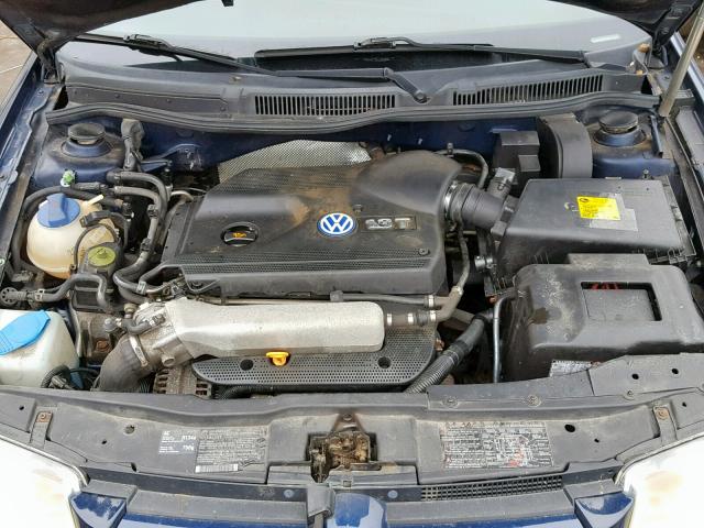 3VWSE69M23M164268 - 2003 VOLKSWAGEN JETTA GLS BLUE photo 7