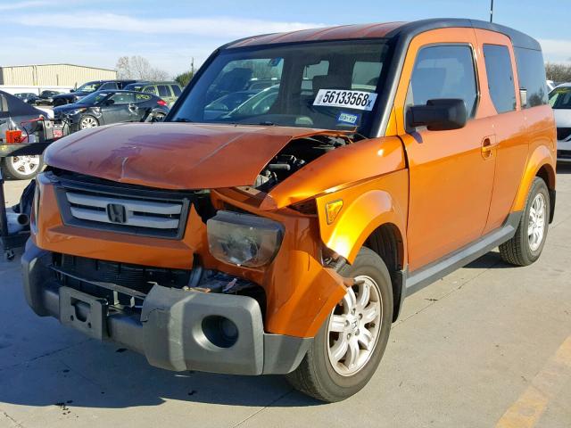 5J6YH18718L012391 - 2008 HONDA ELEMENT EX ORANGE photo 2