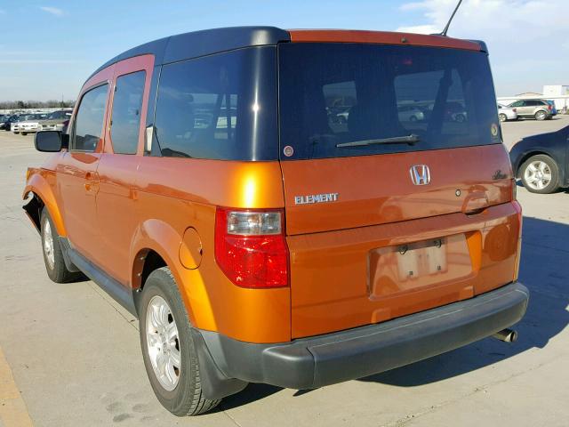 5J6YH18718L012391 - 2008 HONDA ELEMENT EX ORANGE photo 3