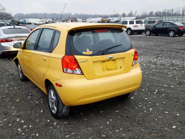 KL1TD66618B091979 - 2008 CHEVROLET AVEO BASE Сары фото 3