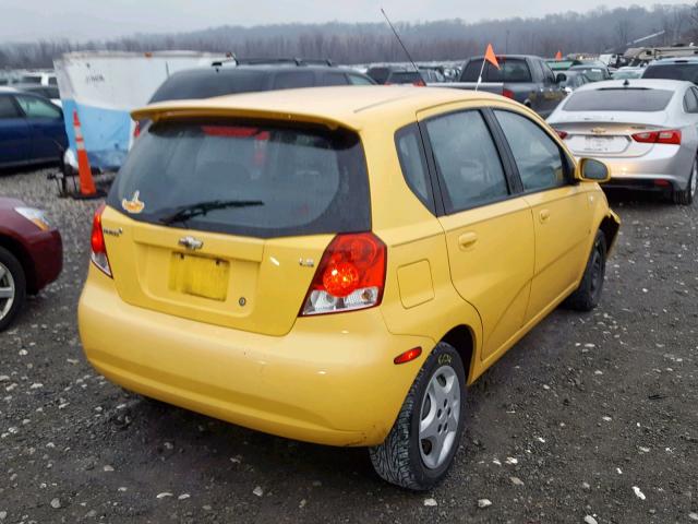 KL1TD66618B091979 - 2008 CHEVROLET AVEO BASE Сары фото 4