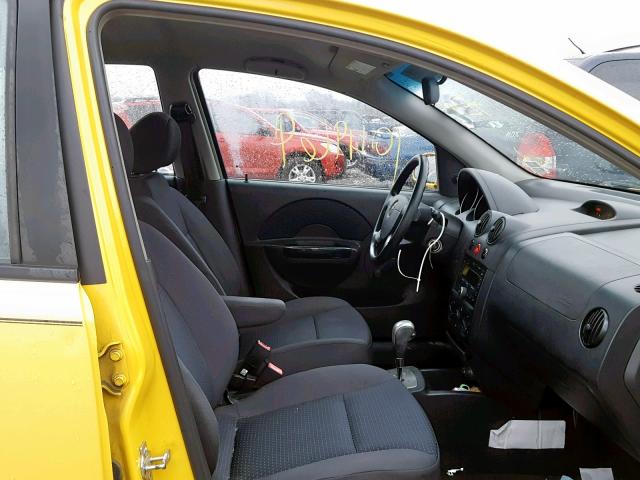 KL1TD66618B091979 - 2008 CHEVROLET AVEO BASE Сары фото 5