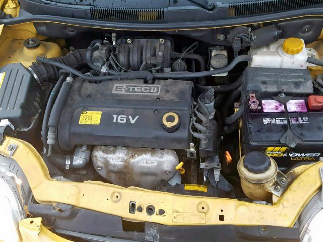 KL1TD66618B091979 - 2008 CHEVROLET AVEO BASE Сары фото 7