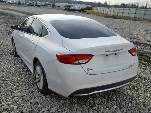 1C3CCCAB2FN570930 - 2015 CHRYSLER 200 LIMITE WHITE photo 3