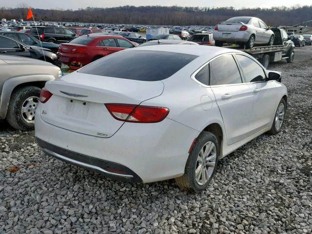 1C3CCCAB2FN570930 - 2015 CHRYSLER 200 LIMITE WHITE photo 4