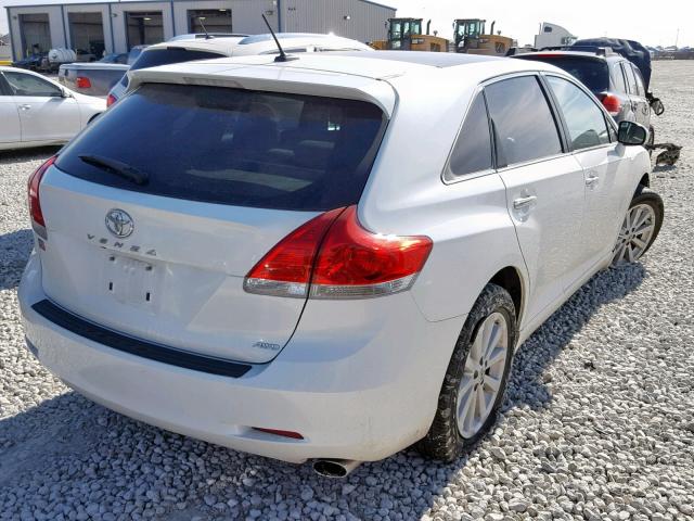 4T3BA3BBXBU022897 - 2011 TOYOTA VENZA BASE WHITE photo 4