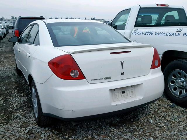 1G2ZF55BX64151561 - 2006 PONTIAC G6 SE WHITE photo 3