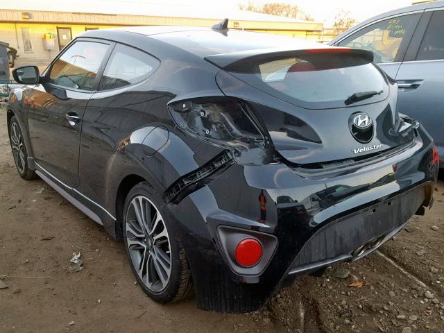 KMHTC6AE2GU298633 - 2016 HYUNDAI VELOSTER T BLACK photo 3