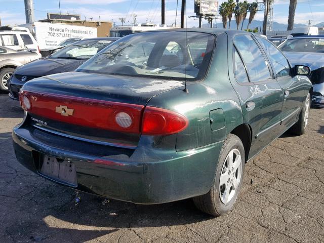 1G1JF52F547199957 - 2004 CHEVROLET CAVALIER L GREEN photo 4