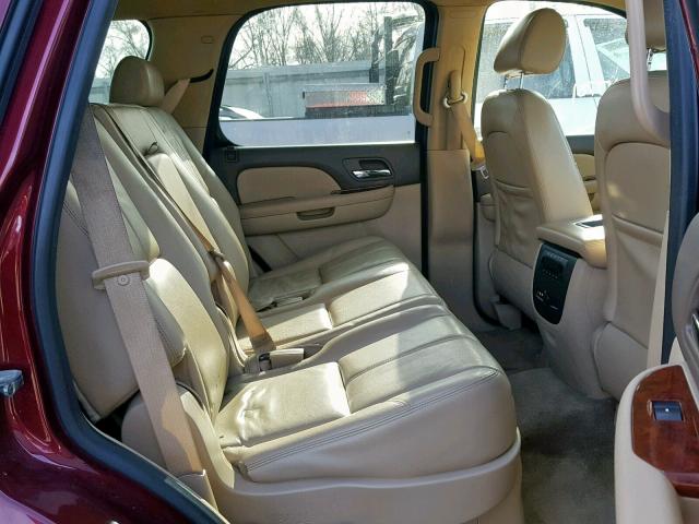 1GNFK13519R158400 - 2009 CHEVROLET TAHOE HYBR MAROON photo 6