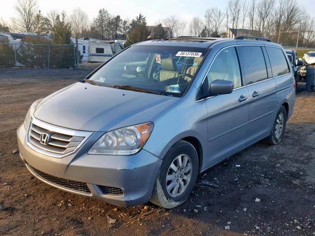 5FNRL38729B027863 - 2009 HONDA ODYSSEY EX SILVER photo 2