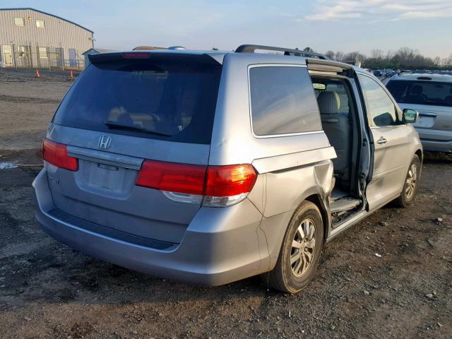 5FNRL38729B027863 - 2009 HONDA ODYSSEY EX SILVER photo 4