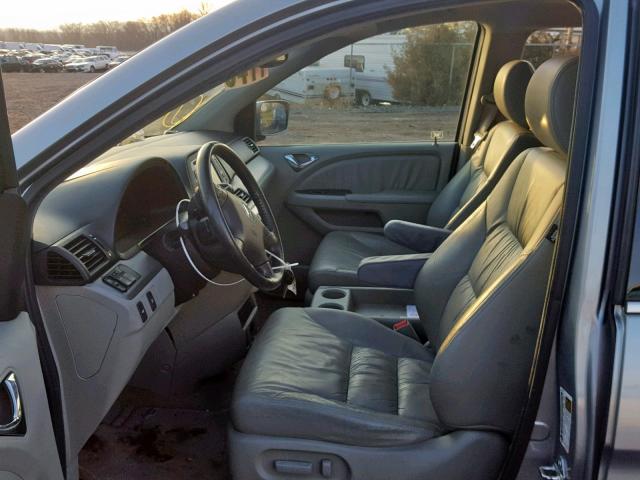 5FNRL38729B027863 - 2009 HONDA ODYSSEY EX SILVER photo 5