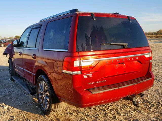 5LMJJ2HT7HEL02615 - 2017 LINCOLN NAVIGATOR Марун фото 3