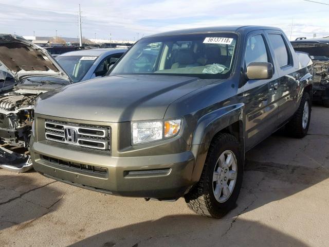 2HJYK16436H551259 - 2006 HONDA RIDGELINE GRAY photo 2