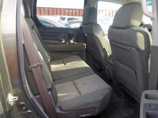 2HJYK16436H551259 - 2006 HONDA RIDGELINE GRAY photo 6