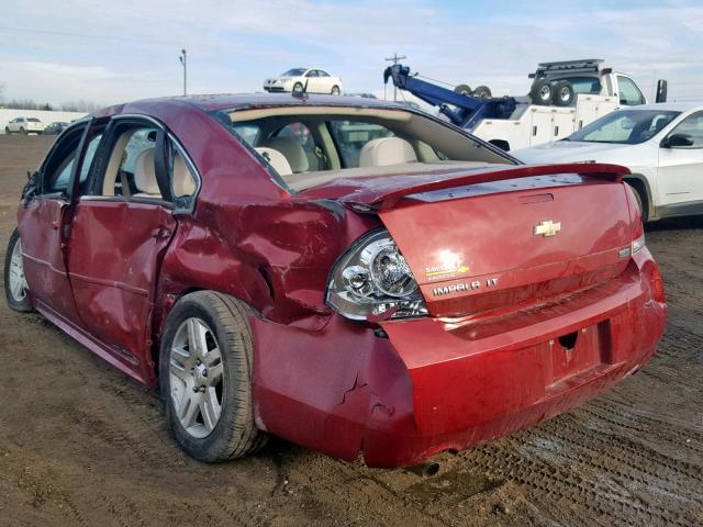 2G1WB5E3XC1329858 - 2012 CHEVROLET IMPALA LT RED photo 3