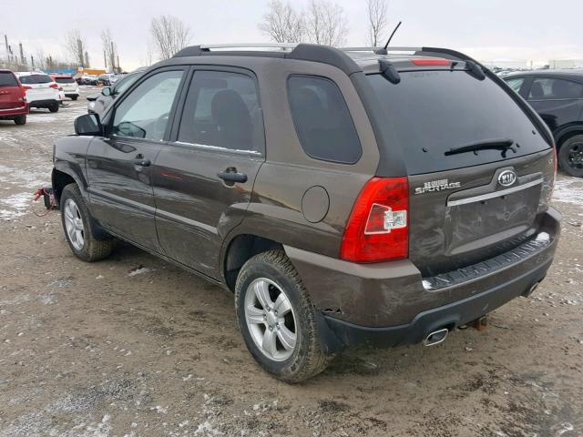 KNDJF722397627998 - 2009 KIA SPORTAGE L BROWN photo 3