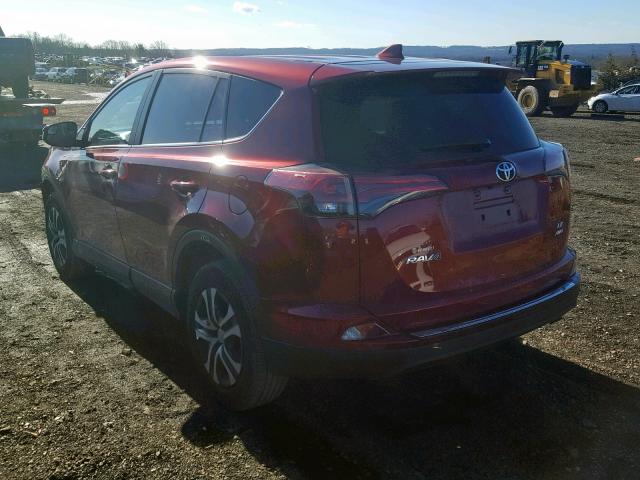 2T3BFREV5JW729334 - 2018 TOYOTA RAV4 LE RED photo 3