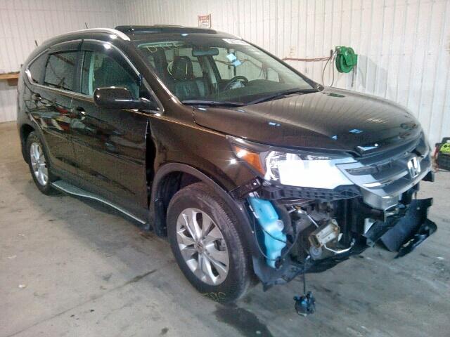 5J6RM4H70EL034492 - 2014 HONDA CR-V EXL BROWN photo 1