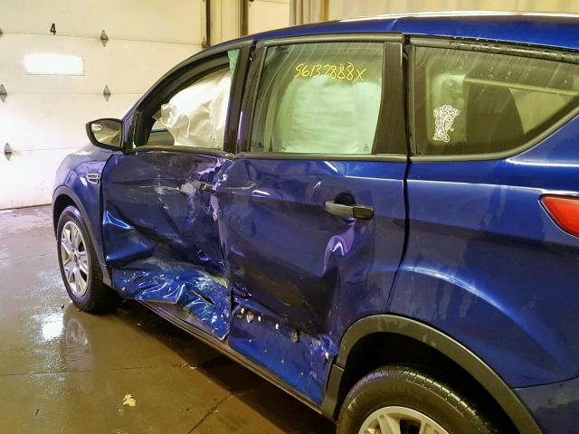 1FMCU0F77GUC59377 - 2016 FORD ESCAPE S BLUE photo 10