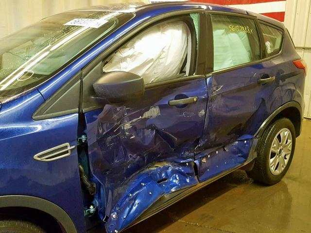 1FMCU0F77GUC59377 - 2016 FORD ESCAPE S BLUE photo 9