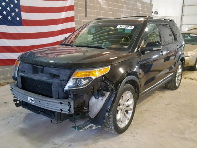 1FMHK8F84CGA15942 - 2012 FORD EXPLORER L BLACK photo 2