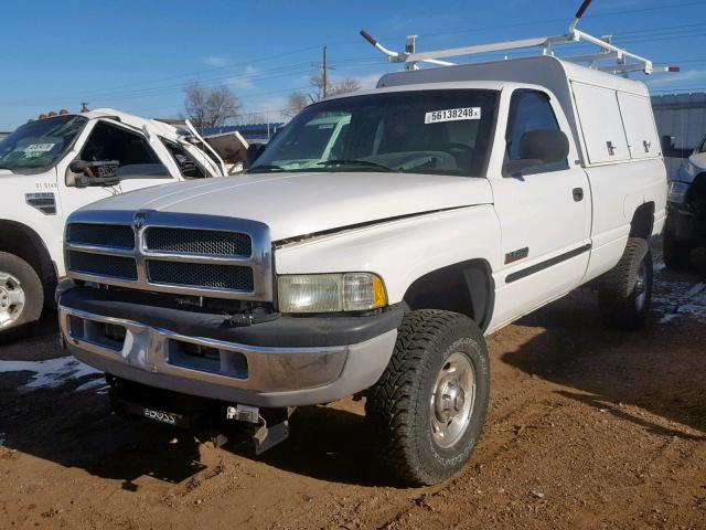 3B7KF26632M309167 - 2002 DODGE RAM 2500 WHITE photo 2