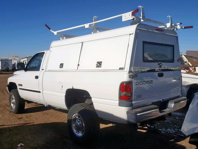 3B7KF26632M309167 - 2002 DODGE RAM 2500 WHITE photo 3