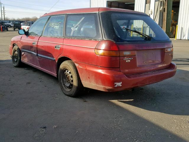 4S3BK435XW7312571 - 1998 SUBARU LEGACY L RED photo 3