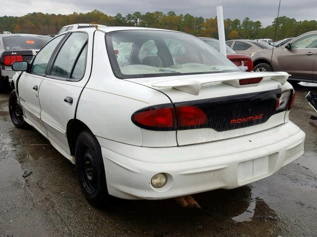 1G2JB5247Y7221307 - 2000 PONTIAC SUNFIRE SE WHITE photo 3