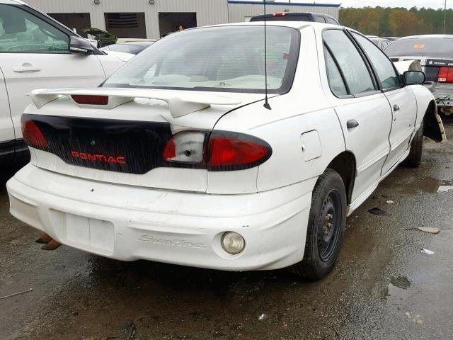 1G2JB5247Y7221307 - 2000 PONTIAC SUNFIRE SE WHITE photo 4