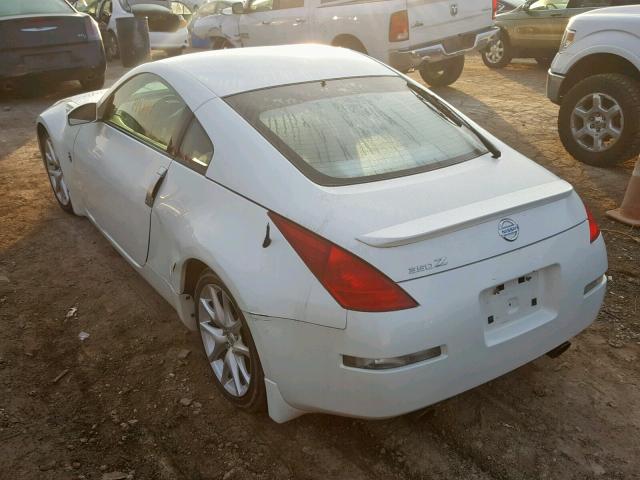 JN1AZ34D53T111027 - 2003 NISSAN 350Z COUPE WHITE photo 3