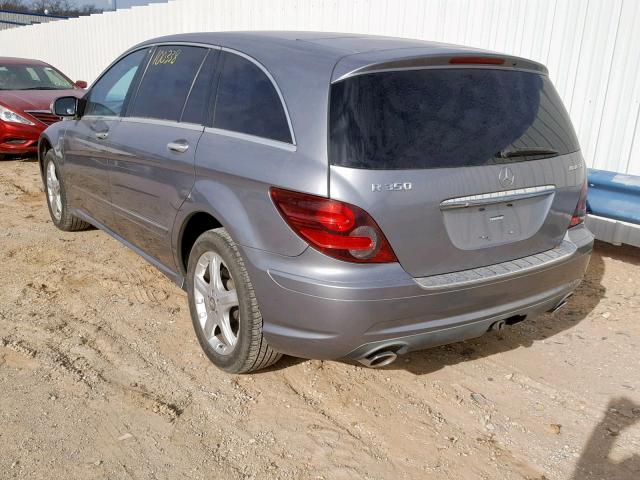 4JGCB2FE4AA112684 - 2010 MERCEDES-BENZ R 350 BLUE SILVER photo 3