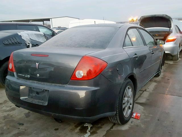 1G2ZF58B474149625 - 2007 PONTIAC G6 VALUE L GRAY photo 4