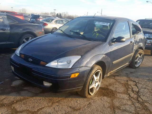 3FAFP31363R117737 - 2003 FORD FOCUS ZX3 BLUE photo 2