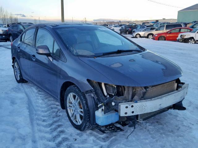 2HGFB2F99CH006659 - 2012 HONDA CIVIC EXL GRAY photo 1