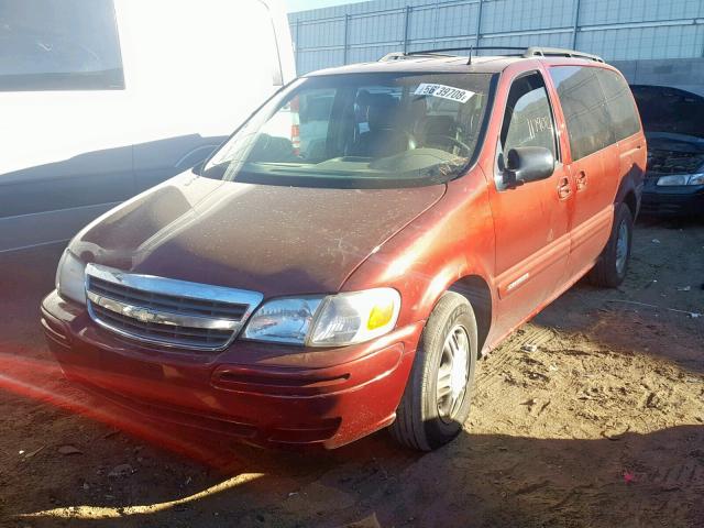 1GNDX13E61D105931 - 2001 CHEVROLET VENTURE LU BURGUNDY photo 2