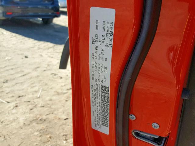 3C4NJCAB6JT204147 - 2018 JEEP COMPASS SP ნარინჯისფერი ფოტო 10