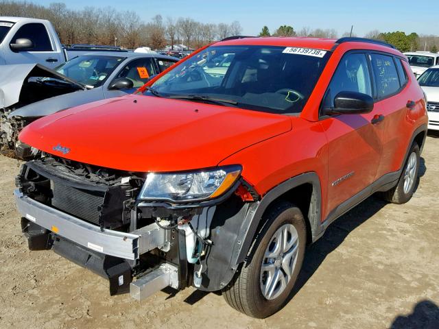 3C4NJCAB6JT204147 - 2018 JEEP COMPASS SP ნარინჯისფერი ფოტო 2