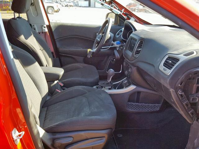 3C4NJCAB6JT204147 - 2018 JEEP COMPASS SP ნარინჯისფერი ფოტო 5