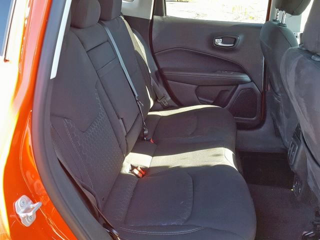3C4NJCAB6JT204147 - 2018 JEEP COMPASS SP ნარინჯისფერი ფოტო 6